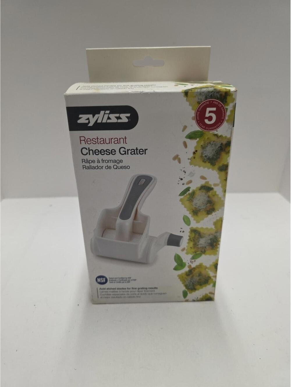 Zyliss Classic Rotary Cheese Grater - NSF Restaurant Certified Handheld Grater -